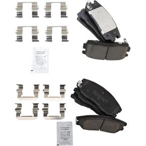 TRQ Brake Pads Ceramic Compatible with 2012-2015 Chevrolet Captiva Sport 2007-2009 Equinox Pontiac Torrent 2008-2010 Saturn Vue Suzuki XL-7