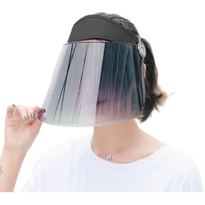 مع Sun Shield UV Protection Face Face Hat Hat Full Face Shield Shield Sunblock