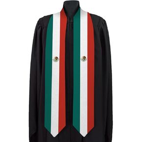 Mexico Graduation Sash National Graduation Sash/Stole International Study Abroad Unisex Country Flag Graduation Sash (Mexico)