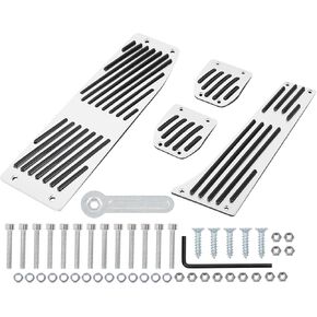 X AUTOHAUX Footrest Brake Pedal Pad Cover Kit for BMW M3 E93 E46 2000-2013