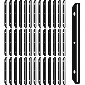 40 Pcs Magazine Holder for Binder, 3 Hole Punched Magazine Binder Magazines Organizer 3 Ring Binders Insert Strips for Magazines Storage Craft Paper File Book, Black