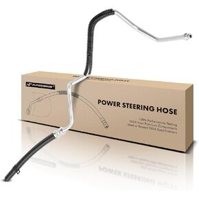 A-Premium Power Steering Return Hose Line Assembly Compatible with Cadillac CTS 2008-2014 3.0L 3.6L Gear to Cooler AWD