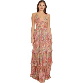 Dress the Population Women's Lorain Fit and Flare Maxi Dress