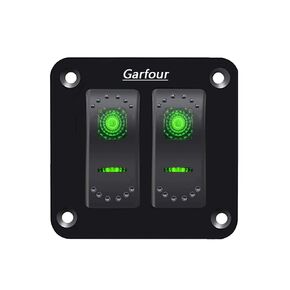 Marine Blue 6 Gang Boat Switch Panel 5 Pin On/Off LED LED LID Aluminium Rocker لوحة مفتاح RV SUV POTH