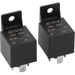 ApplianPar 2Pcs 12V Starter Relay Switch for Harley Davidson 1980-1993