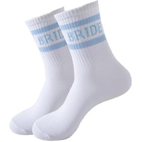 Bridalsocks ، هدايا الزفاف البيضاء ، جوارب زفاف الشباب ، ديكورات الحفلات العازبة العروس