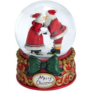 Kurt Adler 100mm Mr. & Ms. Claus Musical Snowglobe
