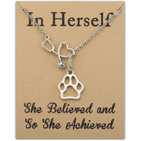 Zuo Bao Veterinarian Y necklace Vet Tech Student Graduation Gift Veterinary Assistant bracelet for Veterinarian