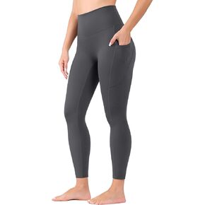 High Waist Yoga Pants Leggings with Pockets for Womens Tummy Control Fitness Running Leggings Soft Naked No Front Seam