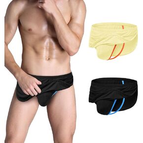 Mens Mesh Underwear Bulge Pouch Underwear Sexy G-String Thongs