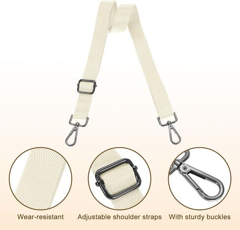 uxcell Wide Shoulder Strap, 2.5cm Adjustable Purse Strap Replacement Crossbody Strap for Shoulder Bag Handbag, Black, Black Pull Core Buckle in Saudi Arabia