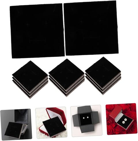Luxshiny 20pcs Box Jewelry Box Necklace Sponge Pad Jewelry Organizer Inserts Ring Display Foam Pad Ring Display Pad Earring Sponge Liner Jewelry Display Pad Jewelry Insert Tray Boxes Velvet in Saudi Arabia