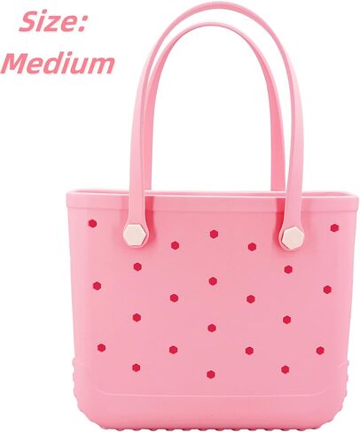 Rubber Beach Bag, Waterproof Travel Tote bag for Women Outdoor Summer Beach Tote Washable Bag Open Handbag for Daily in Saudi Arabia