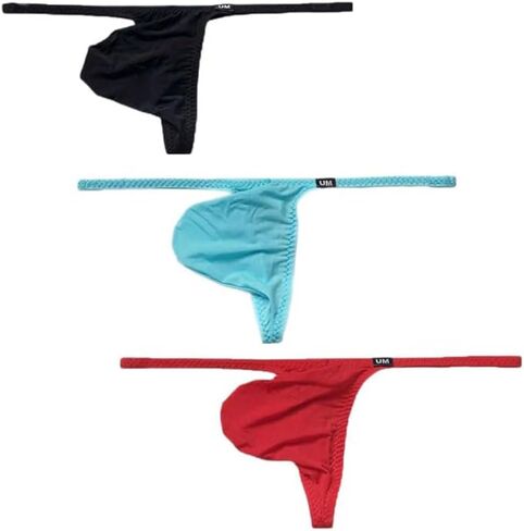 COMLIFE Men's Sexy Big Pouch Briefs Playful Semi-transparent Ice Silk Underwear in Saudi Arabia