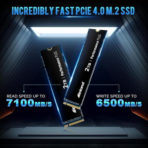 INLAND 1TB Gaming Performance Plus NVMe Internal Gaming SSD Solid State Drive with Heatsink Optimized for PS5 - Gen4 PCIe, M.2 2280, DRAM Cache, 176-Layer TLC 3D NAND Flash, Up to 7000MB/s in Kuwait