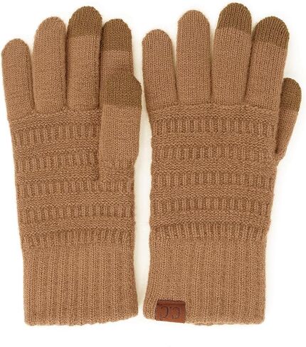 Funky Junque Winter Gloves Warm Touchscreen Tight Garter Knit Slim Smart Tip Gloves in Saudi Arabia