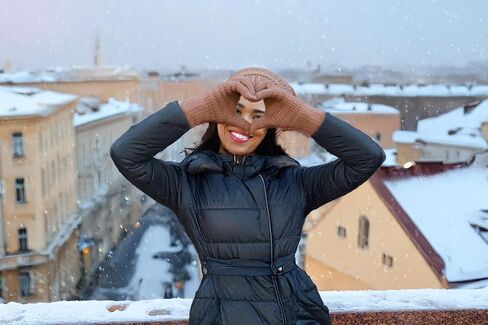 Funky Junque Winter Gloves Warm Touchscreen Tight Garter Knit Slim Smart Tip Gloves in Saudi Arabia