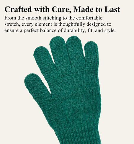 MDSTYLE Magic Knit Gloves for Women Cold Weather Winter Solid Color for Daily Sports Workout Runnging Jogging Full Finter in Saudi Arabia