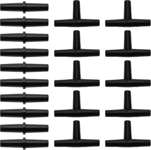 Plastic Hose Barb Fittings, 3/16" Stright Barb Connector T Shaped 3 Way Barb Fitting Plastic Clear, 1 Set in Saudi Arabia