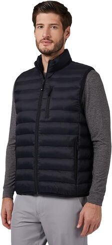 32 Degrees Heat Men's Lightweight Poly-Fill Packable Vest | Zippered Pockets | Layering | Water Repellent in Saudi Arabia