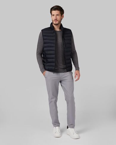 32 Degrees Heat Men's Lightweight Poly-Fill Packable Vest | Zippered Pockets | Layering | Water Repellent in Saudi Arabia