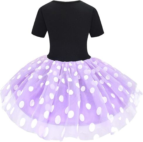 Kid Girls Polka Dots Princess Dress Toddler Ballet Dresses with Headband in Saudi Arabia