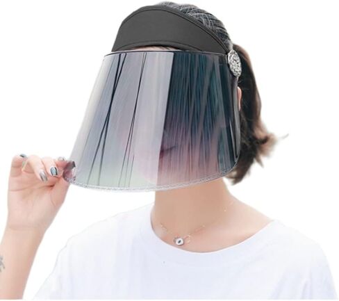 WITHMOONS Sun Shield UV Protection Visor Face Shield Hat Full Face Shield Sunblock in Saudi Arabia