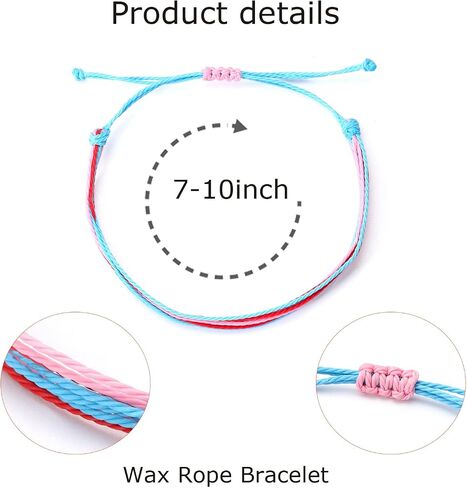 Stealth stone 8 Pcs Handmade Braided Bracelet,Boho Surfer Bracelet Anklet, Adjustable Beaded Anklets, Anklet Summer String Rope Ankle, Bracelets Waterproof Surfer Beach Bracelet Jewelry for Women Men in Saudi Arabia