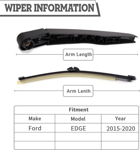 HODEE Replacement for Ford Edge, Lincoln Mkx 2007-2014 Rear Wiper Arm Blade Nut Set,Rear Wiper Cover Accessories Assembly, Wiper Cap Set for Back Windshield Window,OE:9T4Z17526A in Saudi Arabia