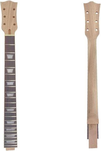 Yinfente Electric Guitar Neck 22 fret 24.75 inch Mahogany Rosewood Fretboard Guitar Necks Replacement Bolt on Heel (bolt on style) in Saudi Arabia