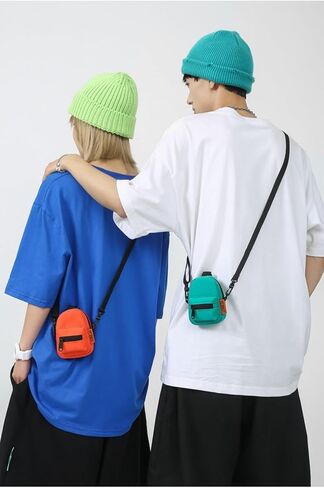 Mini Backpack Keychain Wallet - Cute Cosmetic Bag for Women, Key Pocket Wristlet with Card Slots & Organizer in Saudi Arabia