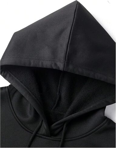 SOLY HUX Hoodies for Men Graphic Print Drawstring Drop Shoulder Long Sleeve Sweatshirt Pullover Tops in Saudi Arabia