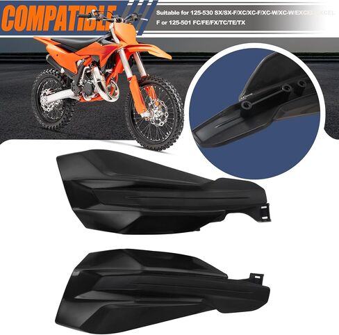 Dirt Bike Handguards,Motorcycle Handle Protector Compatible with Universal EXC XC SX SXF XCF XC-W TPI 125-500-Black in Saudi Arabia