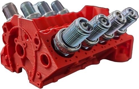 V8 Park Pluge حامل - حامل/منظم ثلاثي الأبعاد لعشاق السيارات ، المتوفر باللون الأحمر والأخضر والأزرق. يجعل هدية رائعة! (أخضر) in Kuwait