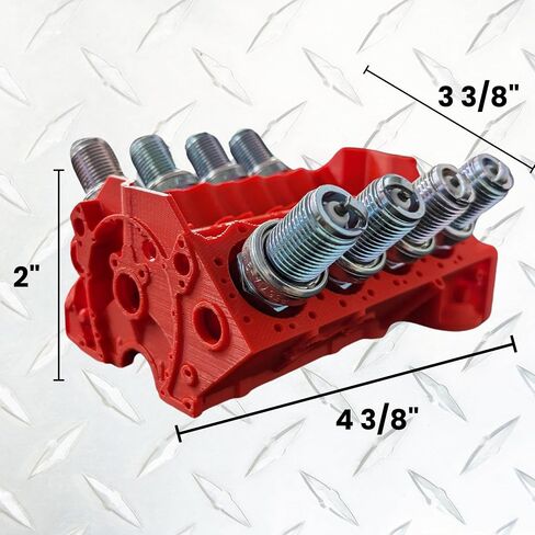 V8 Park Pluge حامل - حامل/منظم ثلاثي الأبعاد لعشاق السيارات ، المتوفر باللون الأحمر والأخضر والأزرق. يجعل هدية رائعة! (أخضر) in Kuwait