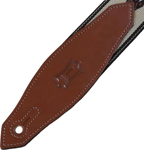 حزام جيتار من جلد ليفي مقاس 2 بوصة من مادة البولي بروبيلين/الجاكار مع نهايات جلدية (MSSN80-MLT) in Kuwait