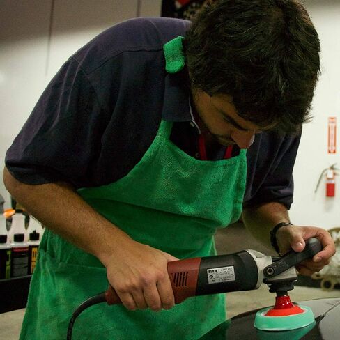 Chemical Guys BUFLC_BP_D2 Flex Pro Professional Backing Plate with Drill and Dual-Action Adapters (3.5 Inch), Yellow in Kuwait