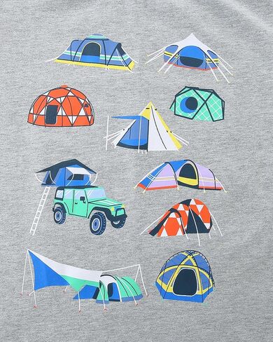 AMIYAN Toddler T-Shirts Boys Short Sleeve Tees Cotton Casual Graphic Crewneck Summer Top for Kids 2-6Y in Kuwait