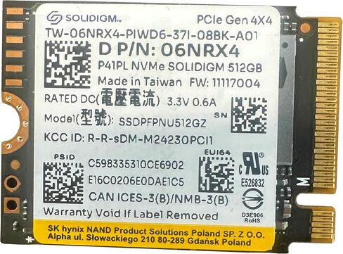 أجهزة كمبيوتر IST 256GB M.2 2242 42mm NVMe PCIe Gen3 x4 TLC SSD (HFM256GD3HX015N) BC711 لـ ProBook Latitude EliteBook Ideapad Inspiron Pavilion - محرك الحالة الصلبة الداخلي (OEM جديد) in Kuwait