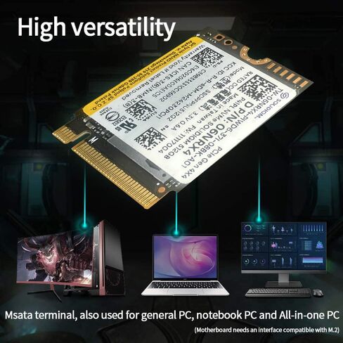 أجهزة كمبيوتر IST 256GB M.2 2242 42mm NVMe PCIe Gen3 x4 TLC SSD (HFM256GD3HX015N) BC711 لـ ProBook Latitude EliteBook Ideapad Inspiron Pavilion - محرك الحالة الصلبة الداخلي (OEM جديد) in Kuwait