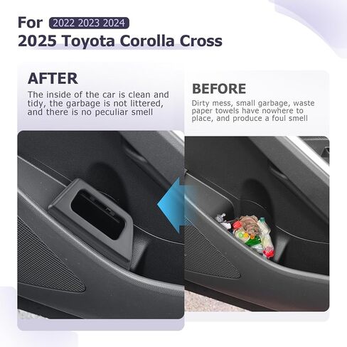 LUWU Car Trash Can Compatible with 2018-2022 2023 2024 2025 Tesla Model3 & ModelY Interior Accessories Car Trash with Lid Portable Mini Trash Dustbin Garbage Trash Bin Car Waste Bin Leak-Proof 2PCS in Kuwait