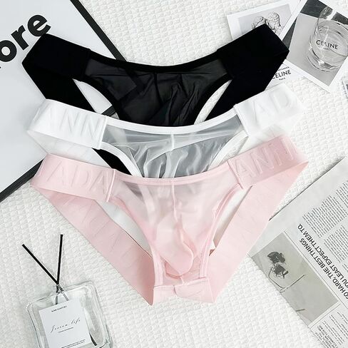 Mens Sexy Mesh Thongs Underwear Low Rise Tagless G String, Comfortable and Breathable Panties for Men in Kuwait