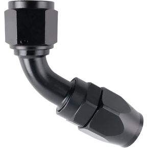 6AN Hose End Fitting 120 Degree Swivel Aluminum Black Oil Fuel Gas Hose End Fitting