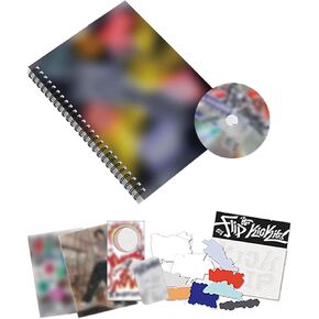 1st Mini Album [Flip It ، kick It!] (أوقفها ver.) photobook + cd-r + ملصق مطوي + توقف