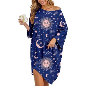 Hongteya plus Lightgowns للنساء قمصان نوم كبيرة الحجم تلبي الأكمام القصيرة للنساء ملابس نوم مع جيوب تناسب S - 5XL