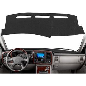 Dash Cover Mat Custom Fit for Cadillac Escalade Dashboard Pad Cap Carpet Protector K274 (Dark Gray)