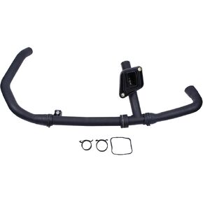 NewYall Upper Radiator Coolant Hose with Thermostat Assembly for Jaguar X-Type 2002-2008