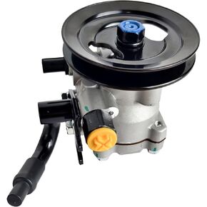 57100-1G000 Power Steering Pump with Pulley Fits for Hyundai Accent 2006 2007 2008 2009 1.6L, for Kia Rio/Rio5 2006 2007 2008 2009 2010 2011 1.6L, Power Assit Pump Assembly Replace OE# 57100-1G000