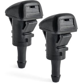 Click&Fit Windshield Washer Nozzles compatible with Subaru Impreza from 2008 to 2014, WRX STI – 2pcs Wiper washer sprayers replases 86636FG051, 86636FG050, Black