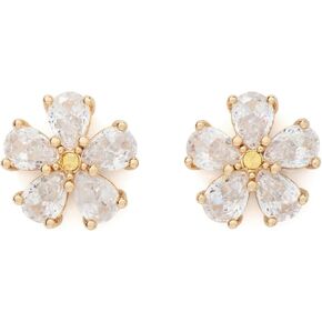kate spade new york Bursting Blooms Studs, Clear/Gold